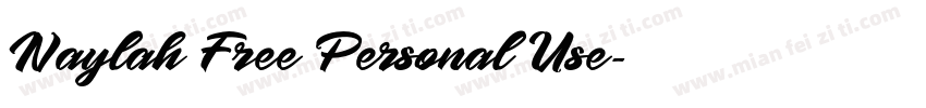 Naylah Free Personal Use字体转换